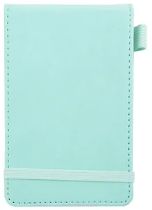 Записная книжка А6 50л лин. "Joy Note. Ментоловый" иск.кожа, тонир.блок, скругл.углы, резинка, петля д/ручки, кармашки, инд.уп.