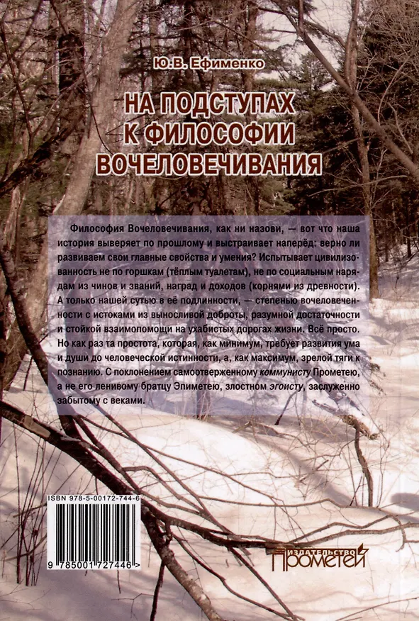 Книга На подступах к философии вочеловечивания. Штурманские наброски (Юрий Ефименко) — 2