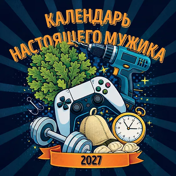 Календарь настоящего мужика. Календарь настенный на 2027 год (300х300 мм) 3179220 — 1