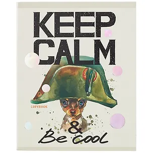 Тетрадь в клетку Unnika, "Только спокойствие!", 48 листов, в ассортименте 253716