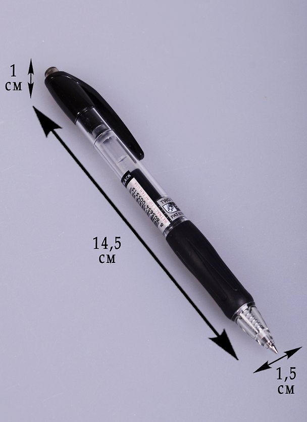 Гелевая ручка черная 0,7 мм, Crown 242525 — 1