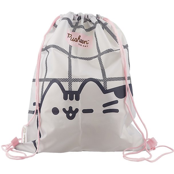 Мешок для сменной обуви«Pusheen», плотный водостойкий материал, 16X17см 258234 — 1