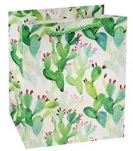 Пакет подарочный бумажный А5 "Цветы акварель"