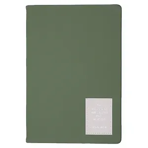 Ежедневник недат. А5 152л "NUANCES" эвкалипт, 7Б, иск.кожа, тв.переплет, тонир.блок, нашивка с тисн.фольгой, скругл.углы, ляссе, инд.уп