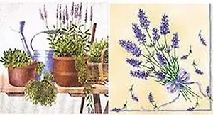 Наб. салф. для декупажа Лаванда с лимонами/Лаванда в корзине (6410/007211) (2шт)