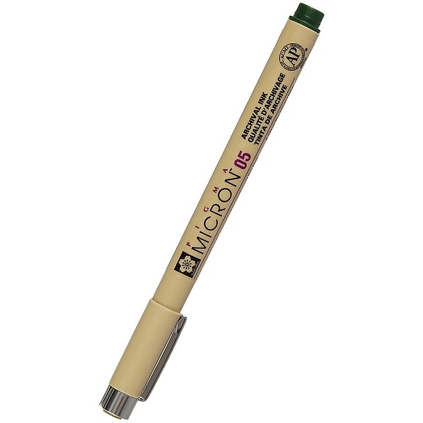 Ручка капиллярная Pigma Micron 0.45мм Хаки, Sakura 249887 — 1