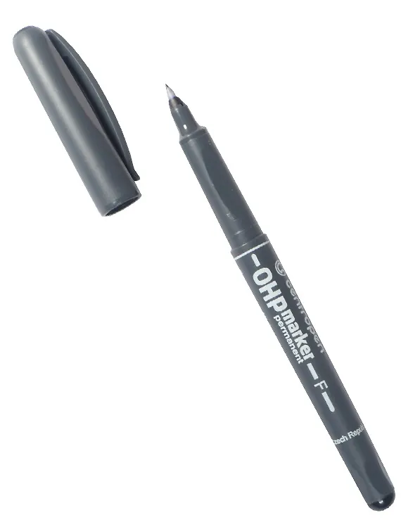 Маркер перманентный Centropen, OHP, черный 235067 — 2