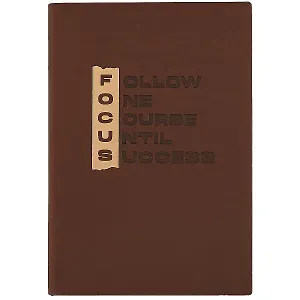 Ежедневник недат. А5 160л "Софт тач" коричневый, кожзам, мягкий переплет, тисн.фольгой, тонир.блок, ляссе