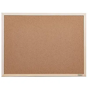 Доска офисная пробковая 45*60см, деревянная рама, Hatber 3173180