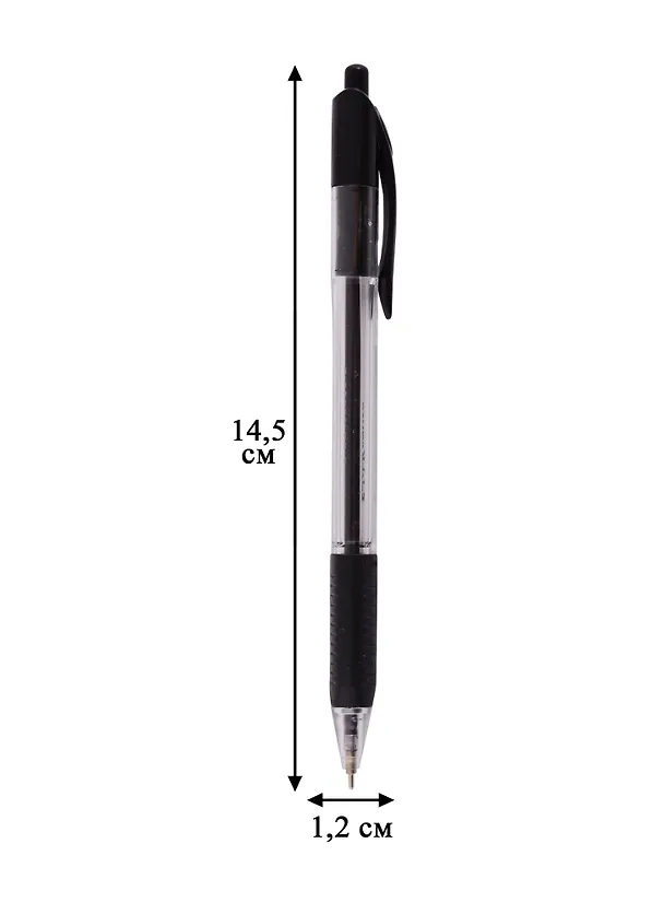 Шариковая ручка чёрная автоматическая, U-29, Erich Krause 246028 — 2