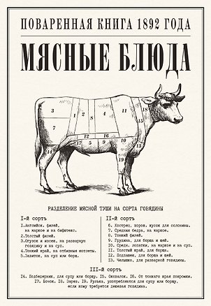 Книга Мясные блюда. Поваренная книга 1892 года ()