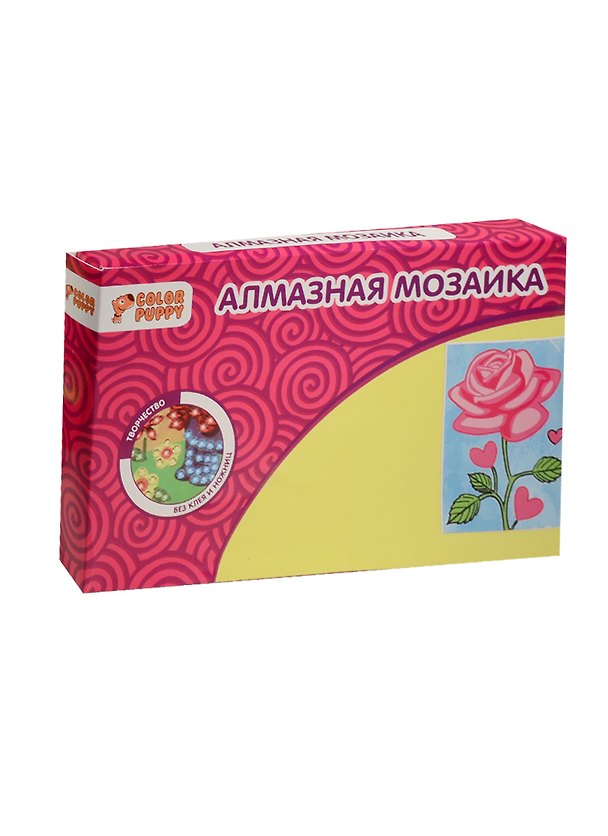 Набор для творчества Алмазная мозаика Роза (95277) (10х15см) (5+) (Color Puppy) 2546367 — 1