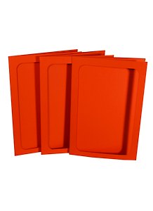 ФРИДЕКОР Набор открыток тройных с окошком 14*20см,цв."тициановый" 3шт. card3b-3-250