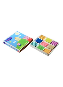 Пластилин 09цв "Свинка Пеппа", жемчужный, к/к, Росмен