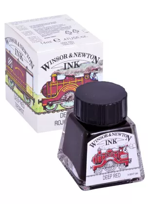 Тушь художественная Winsor&Newton, 14 мл, насыщенная красная — 261826 — 1