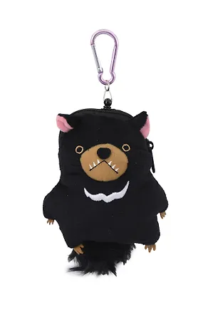 Брелок Мишка, (кошелек черный) (текстиль) (13см) (12-202510-HANG_249) 3141385