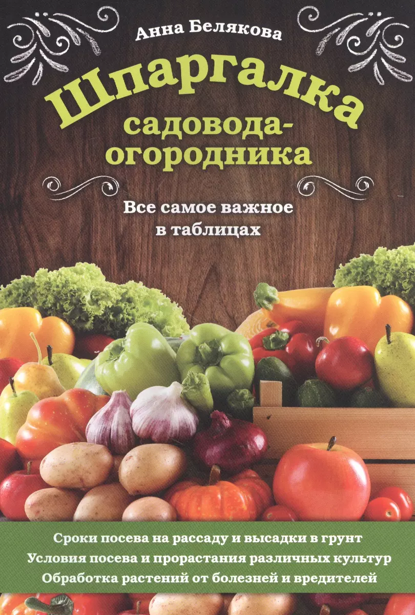 Шпаргалка садовода-огородника. Все самое важное в таблицах (Анна Белякова)  - купить книгу с доставкой в интернет-магазине «Читай-город». ISBN:  978-5-04-118773-6