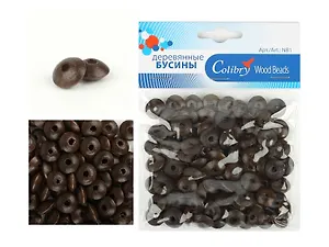 Деревянные бусины Colibry (NB1-02-F) (упаковка)