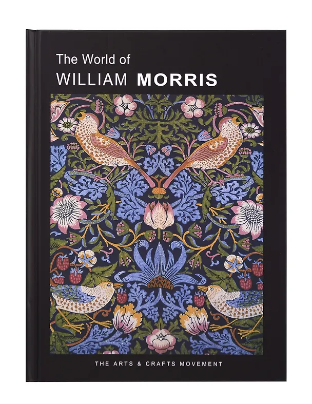 Книга для записей "У.Моррис" 250*190, 120 листов в линейку, твердая обложка, в ассортименте 3134491 — 5