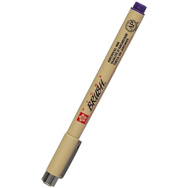 Ручка-кисточка капиллярная Pigma Brush Пурпурный, Sakura 249897 — 1