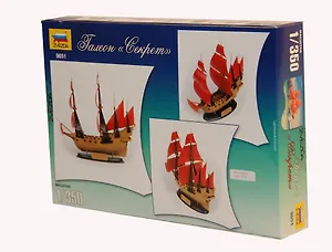 Сборная модель ЗВЕЗДА, Парусник Галеон Секрет"" (1:350) 9051"