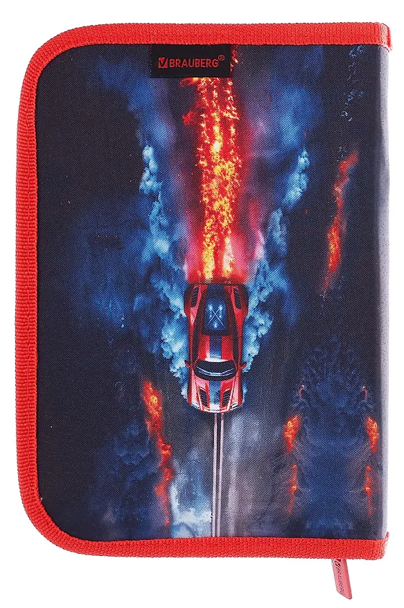 Пенал 1 отделение "Foggy car" с наполнением, 21*14см, 24 предмета 3106017 — 6