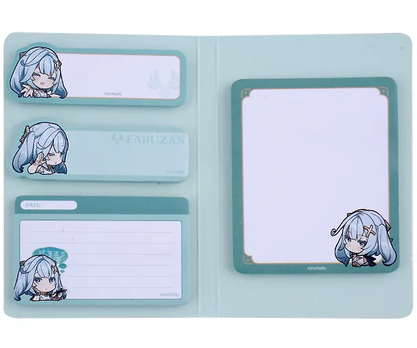 Блоки для записей, 4 штуки "Chibi Expression Faruzan" диспенсер-книжка 3047489 — 2