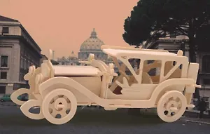 Сборная деревянная модель Ретро-автомобиль Санбин (P017) (4/30) (Чернусь)