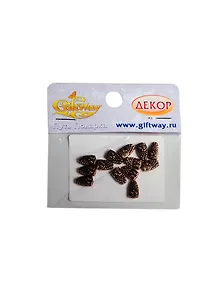 Фурнитура металл бусина Сова медь (00009362) (13шт) (10х6х2,5мм) (10г) (упаковка)