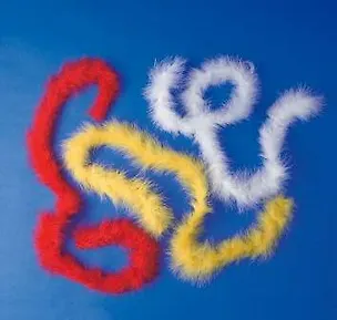 Набор перьев Боа красное (1м) (2470224) (упаковка) 2329844