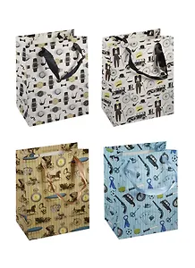 Пакет подарочный бумажный А5 18*23*10 "Джентельмен", нейтр., мат. ламинат, Kairui