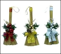 Веник декоративный 30см (Н61027) (Снегурочка) (упаковка) 2335989