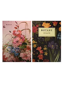 Книга для записей А5 100л кл. "Цветы" 7БЦ, мат.ламинация, тисн.золотой фольгой, офсет, ассорти, Listoff