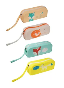 Пенал на молнии Лиса (силикон) (18,5х8х5,5) (ПВХ бокс)