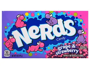Конфеты Nerds Grape Strawberry (Нердс Виноград, Клубника), 141г  3167956