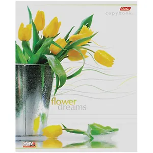 Тетрадь 96л кл. "Цветы" выб.лак, ассорти, Hatber