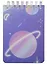Блокнот А7 70л лин. "Planets" пласт.обл., спираль, инд.уп., ассорти — 2881066 — 1