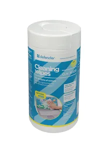 Салфетки чист. для экранов 100шт, в тубе, DEFENDER