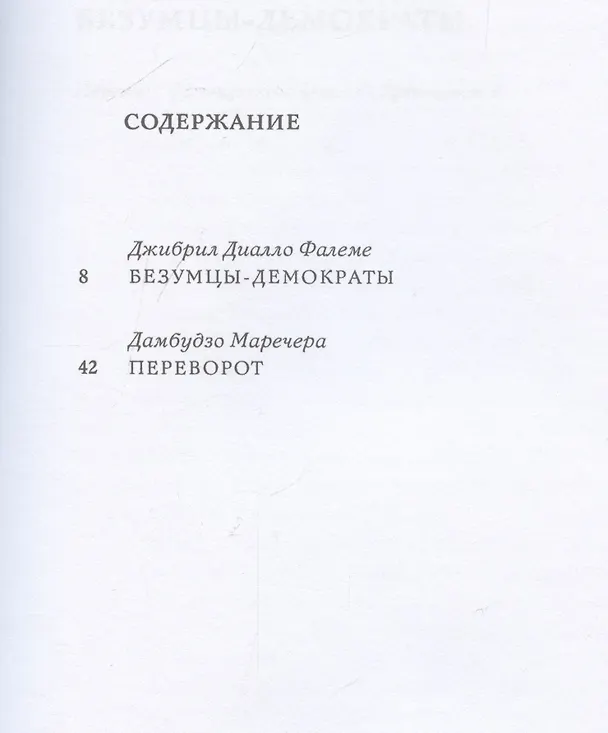 Книга Африканская политическая драма. Безумцы-демократы. Переворот (Джибрил Фалеме Диалло, Дамбудзо Маречера) — 3