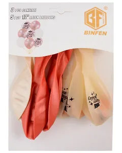 Набор воздушных шаров (композиция) (хром, конфетти, золото) (8шт)