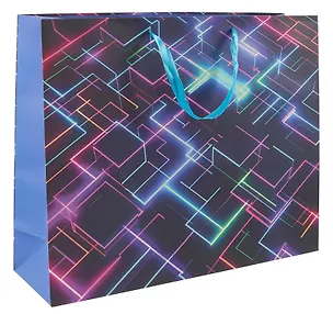 Пакет А3+ 40*50*15 "Неон линии" нейтр., бум.мат.ламинат 3127190