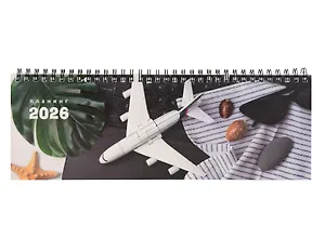 Планинг дат. 2026г. 64л "Путешествие" настольный, гребень, мел.картон, глянц.ламинация, офсет