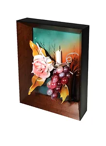 Панно из кожи Натюрморт со свечой (27х32) (625392)