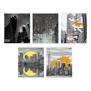 Тетрадь в клетку Listoff, "Жизнь большого города", 96 листов 3033087