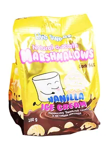 Маршмеллоу в шоколаде Ванильный пломбир, 100г