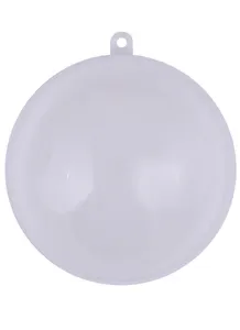 Заготовка для декора разъемная Шар, диам. 8 см (пластик)