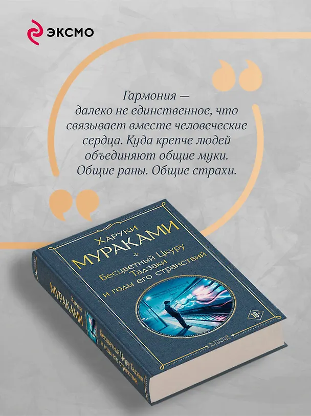 Книга Бесцветный Цкуру Тадзаки и годы его странствий (Харуки Мураками) — 8