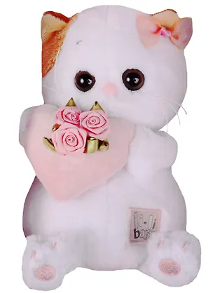 Игрушка мягкая Budi Basa, Ли-Ли BABY с розовым сердечком 20см LB-001 2579010