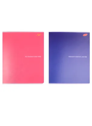 Тетрадь в клетку Academy Style, "Монохром (фразы)", 48 листов, в ассортименте 244001