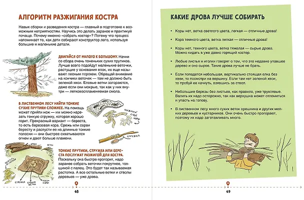Книга Зажигалка, компас, нож. Навыки выживания в лесу для детей (Сергей Турко, Михаил «Хыч» Ярин) — 6